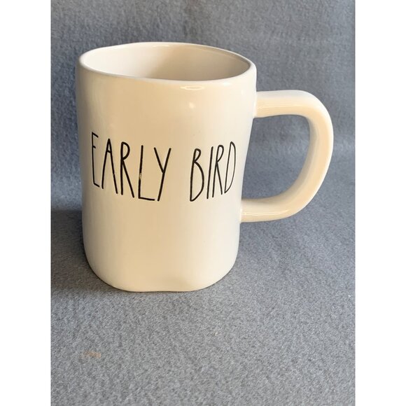 Rae Dunn Early Bird Coffee Tea 16oz White Mug - New - Picture 9 of 10